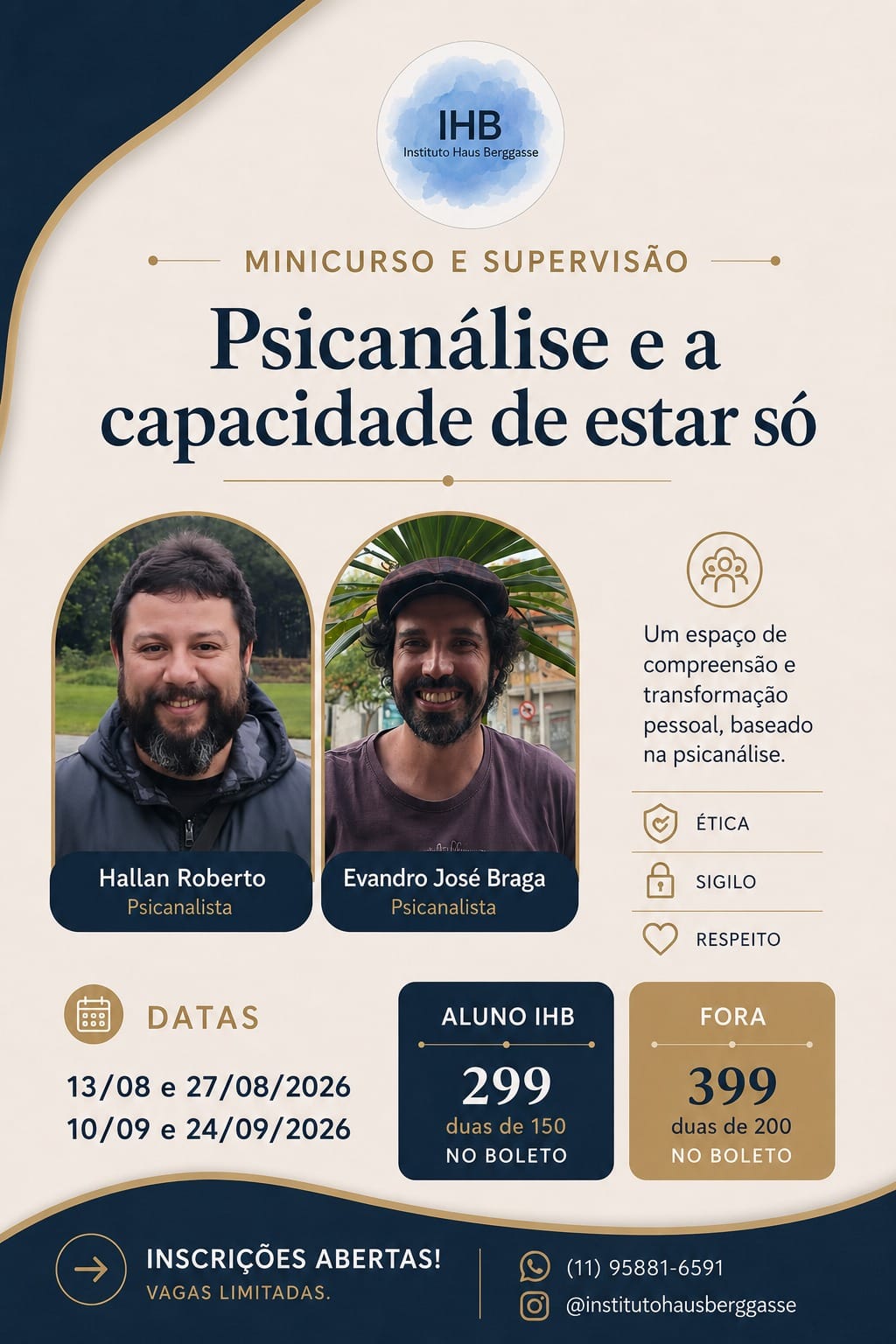 a capacidade de estar só winnicott curso